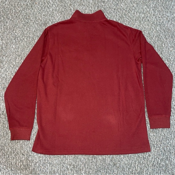 Harley Davidson Bar & Shield Pullover Sweater 1/4 Zip Dark Red Men’s Size XL - Picture 4 of 4